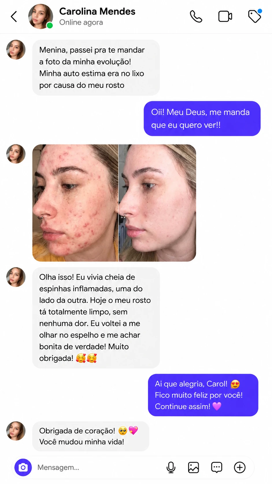 Depoimento de Carolina Mendes